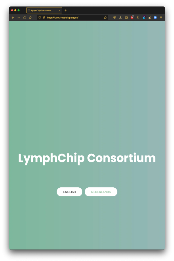 Realisatie LymphChip Consortium website