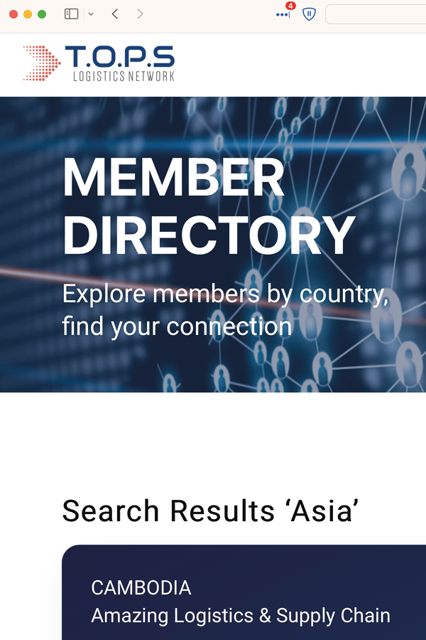 Nieuwe website wereldwijd logistiek netwerk