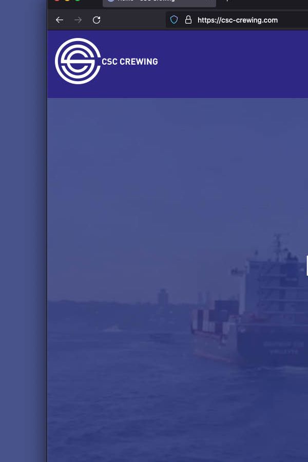 CSC Crewing websiteontwikkeling